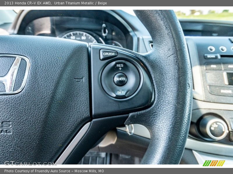 Urban Titanium Metallic / Beige 2013 Honda CR-V EX AWD