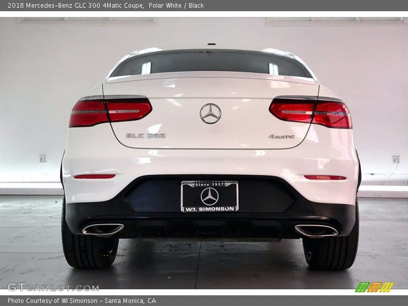 Polar White / Black 2018 Mercedes-Benz GLC 300 4Matic Coupe