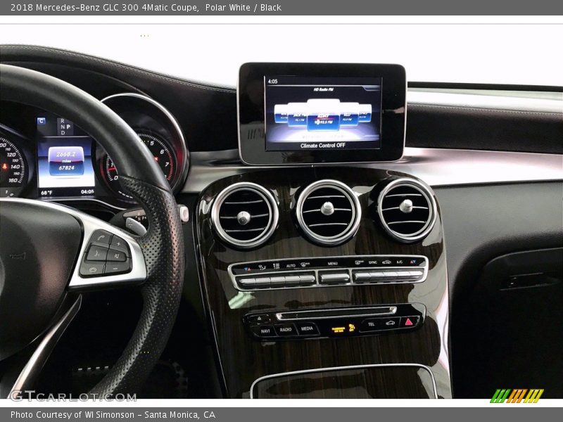 Polar White / Black 2018 Mercedes-Benz GLC 300 4Matic Coupe