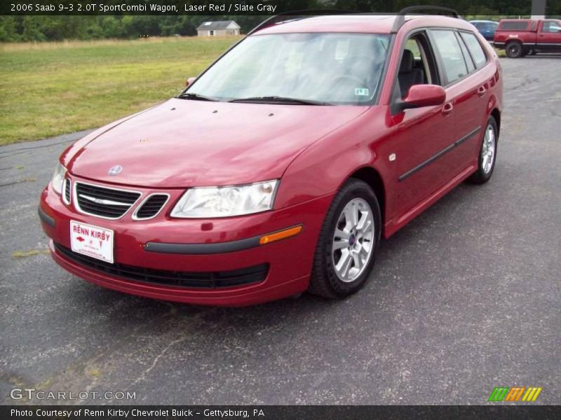 Laser Red / Slate Gray 2006 Saab 9-3 2.0T SportCombi Wagon