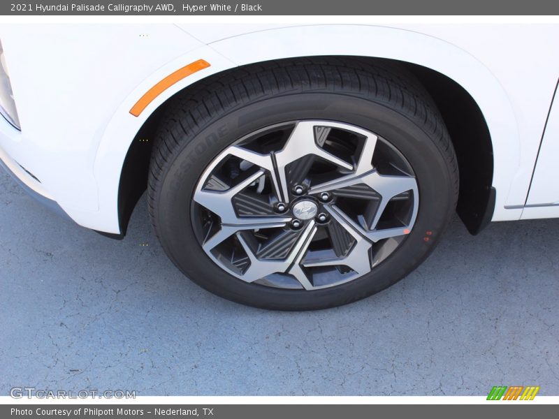 Hyper White / Black 2021 Hyundai Palisade Calligraphy AWD