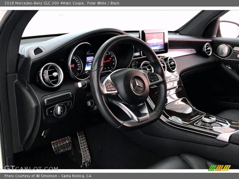 Polar White / Black 2018 Mercedes-Benz GLC 300 4Matic Coupe
