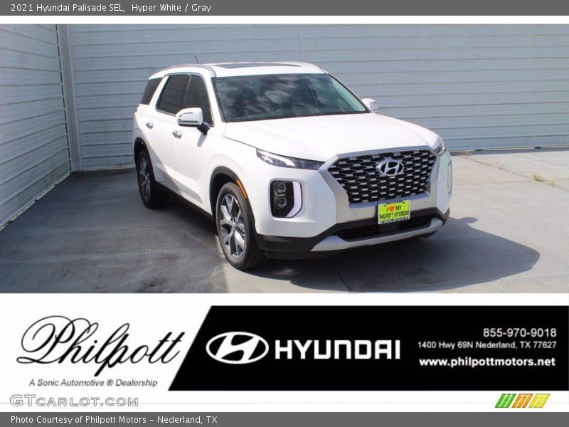 Hyper White / Gray 2021 Hyundai Palisade SEL