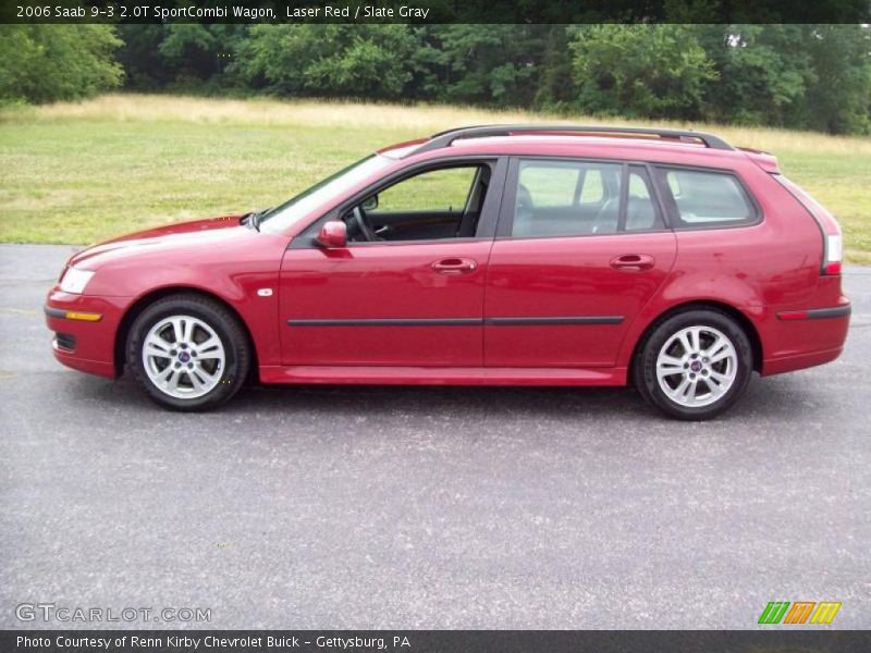 Laser Red / Slate Gray 2006 Saab 9-3 2.0T SportCombi Wagon