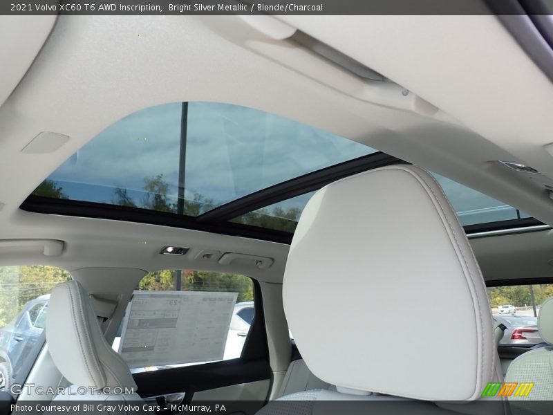 Bright Silver Metallic / Blonde/Charcoal 2021 Volvo XC60 T6 AWD Inscription