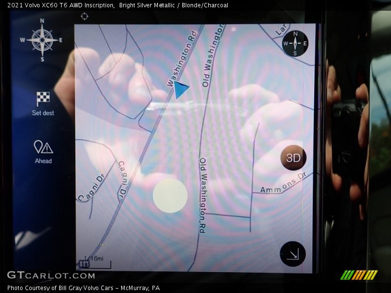 Bright Silver Metallic / Blonde/Charcoal 2021 Volvo XC60 T6 AWD Inscription