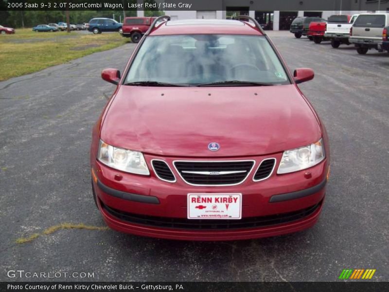 Laser Red / Slate Gray 2006 Saab 9-3 2.0T SportCombi Wagon