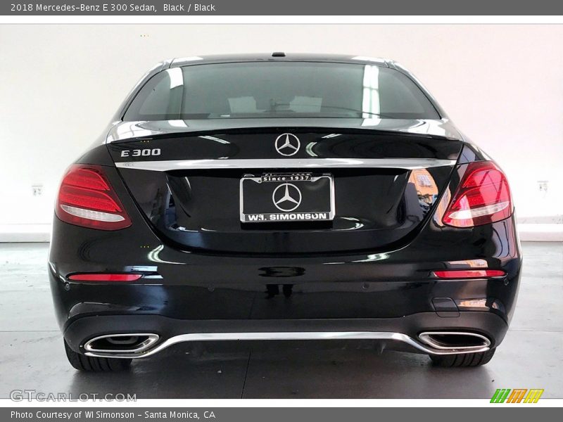 Black / Black 2018 Mercedes-Benz E 300 Sedan