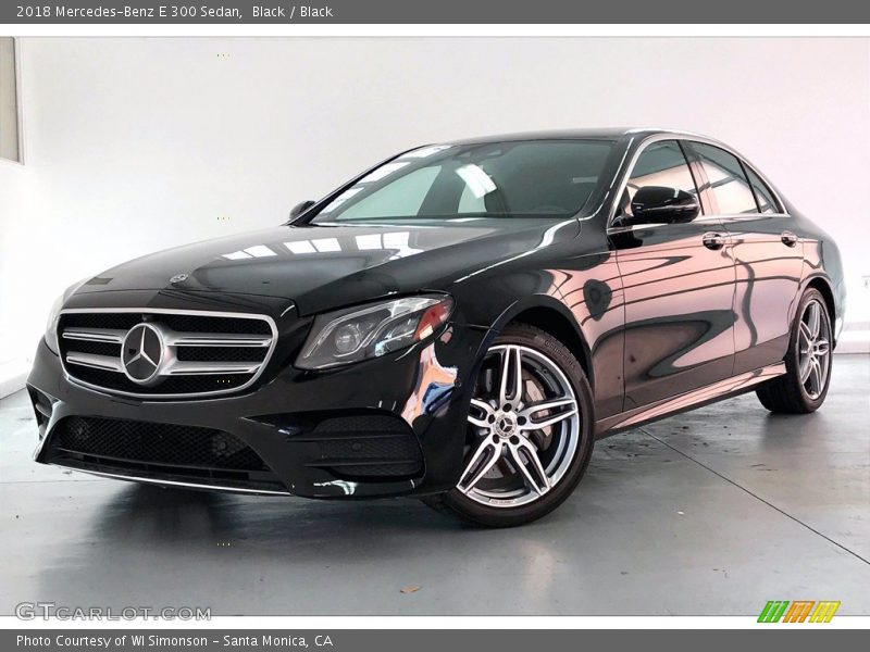 Black / Black 2018 Mercedes-Benz E 300 Sedan