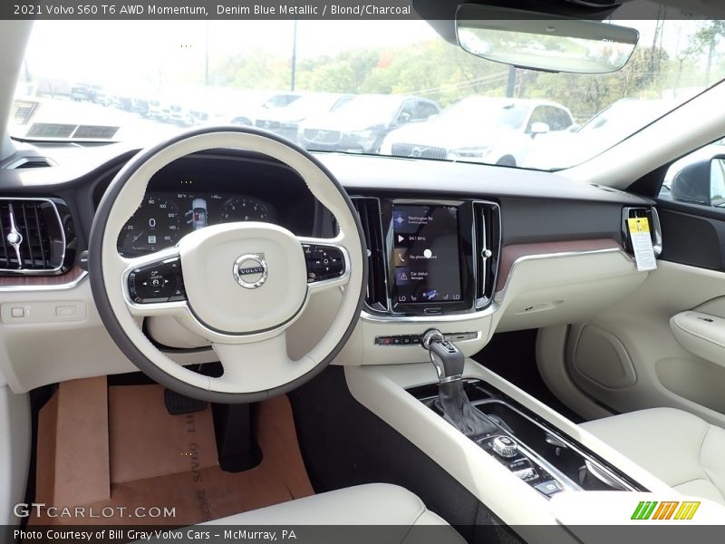  2021 S60 T6 AWD Momentum Blond/Charcoal Interior