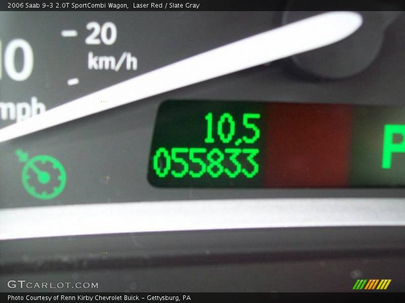 Laser Red / Slate Gray 2006 Saab 9-3 2.0T SportCombi Wagon