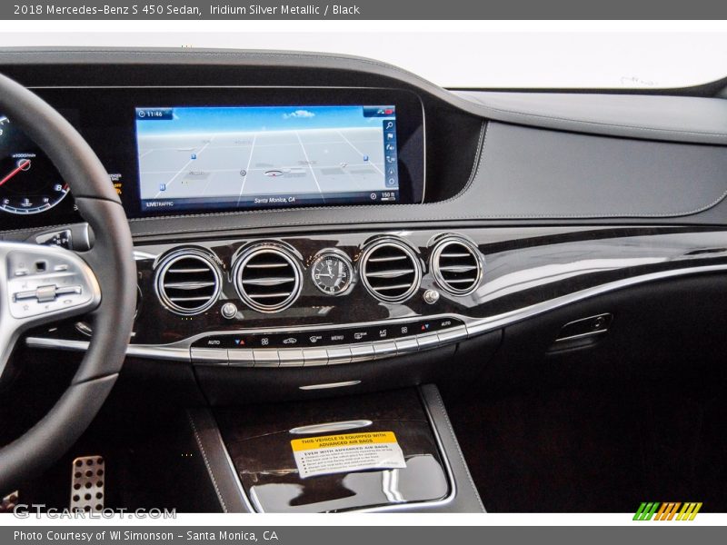 Iridium Silver Metallic / Black 2018 Mercedes-Benz S 450 Sedan
