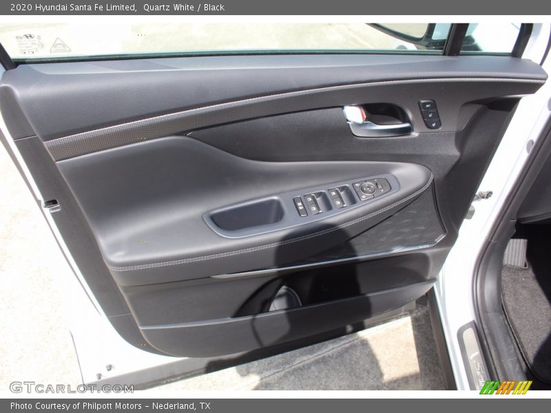 Quartz White / Black 2020 Hyundai Santa Fe Limited