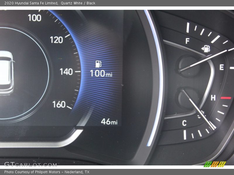 Quartz White / Black 2020 Hyundai Santa Fe Limited