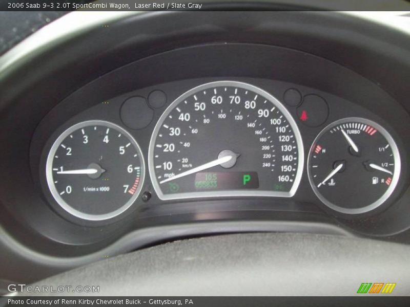 Laser Red / Slate Gray 2006 Saab 9-3 2.0T SportCombi Wagon