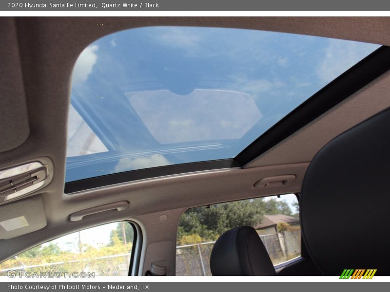 Quartz White / Black 2020 Hyundai Santa Fe Limited