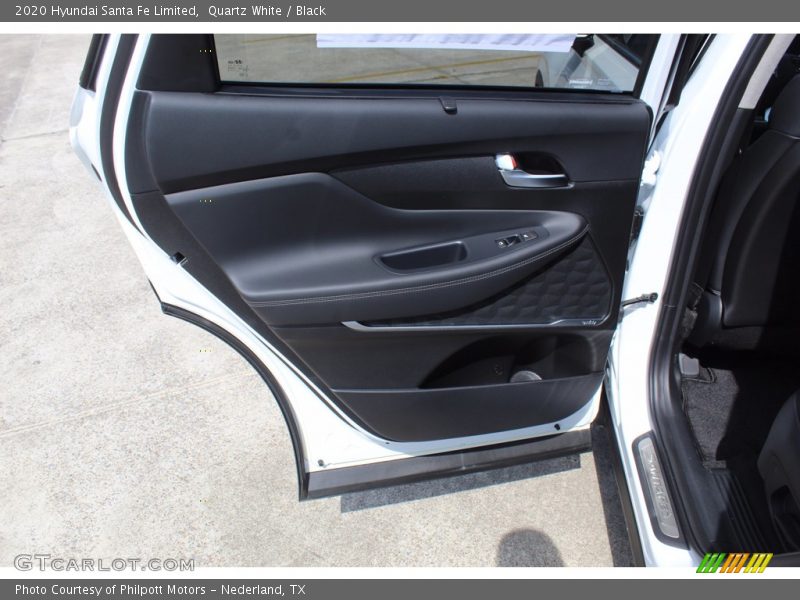 Quartz White / Black 2020 Hyundai Santa Fe Limited