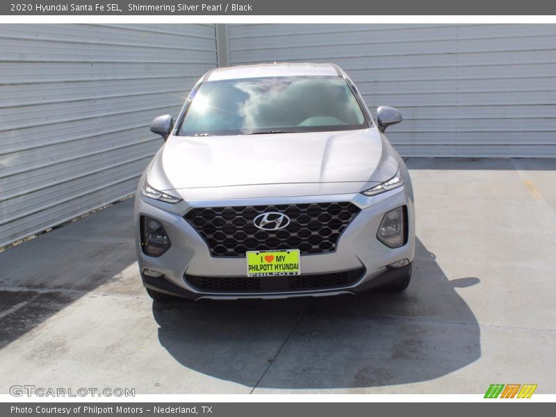 Shimmering Silver Pearl / Black 2020 Hyundai Santa Fe SEL