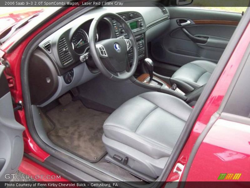 Laser Red / Slate Gray 2006 Saab 9-3 2.0T SportCombi Wagon