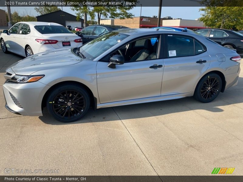 Celestial Silver Metallic / Black 2020 Toyota Camry SE Nightshade Edition