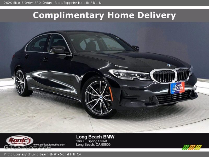 Black Sapphire Metallic / Black 2020 BMW 3 Series 330i Sedan