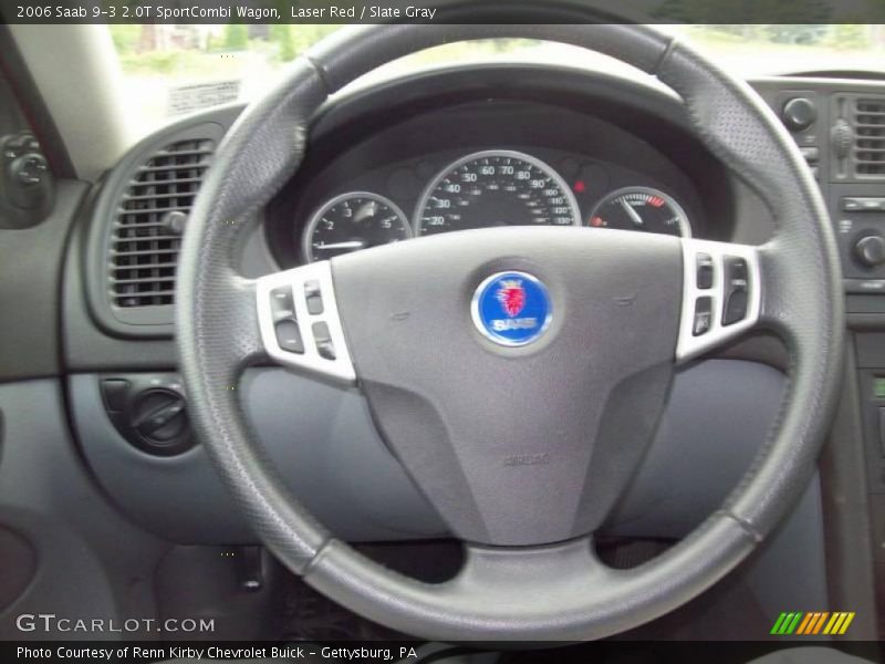 Laser Red / Slate Gray 2006 Saab 9-3 2.0T SportCombi Wagon