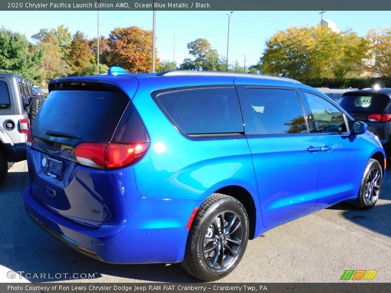 Ocean Blue Metallic / Black 2020 Chrysler Pacifica Launch Edition AWD