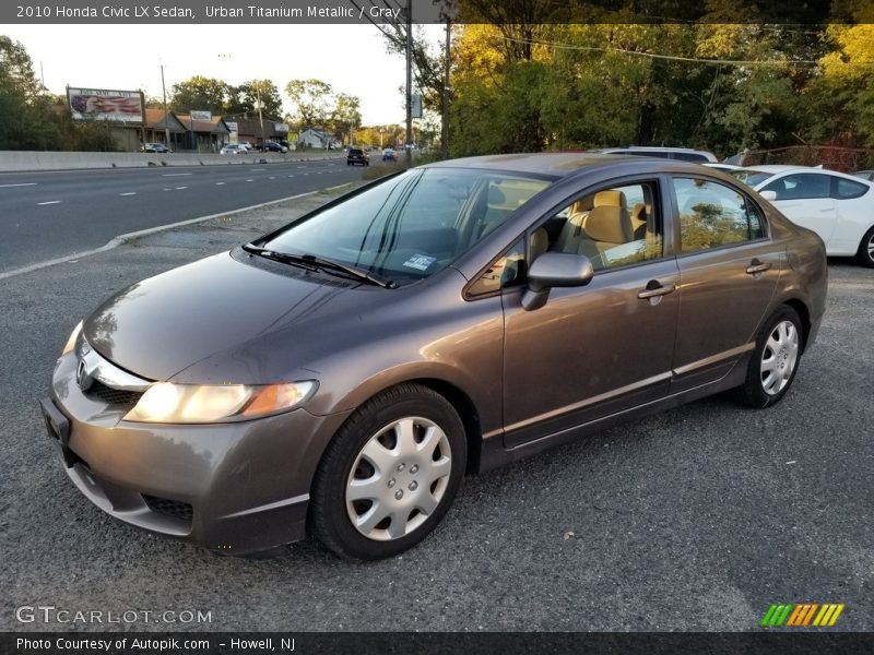 Urban Titanium Metallic / Gray 2010 Honda Civic LX Sedan