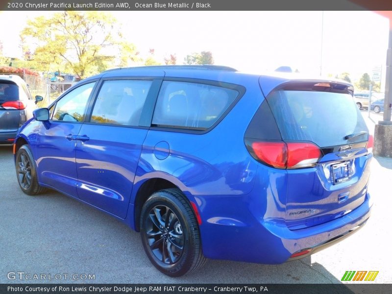 Ocean Blue Metallic / Black 2020 Chrysler Pacifica Launch Edition AWD