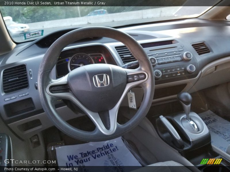 Urban Titanium Metallic / Gray 2010 Honda Civic LX Sedan