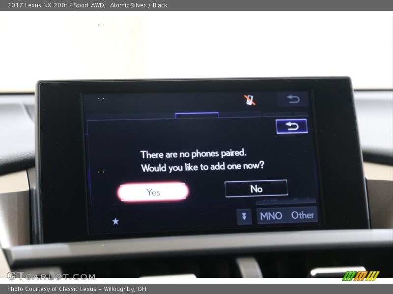 Atomic Silver / Black 2017 Lexus NX 200t F Sport AWD