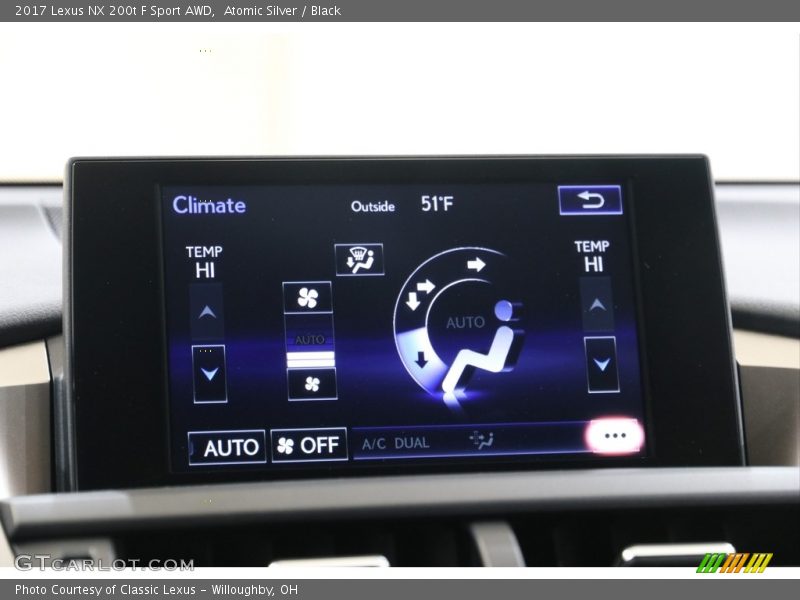 Atomic Silver / Black 2017 Lexus NX 200t F Sport AWD