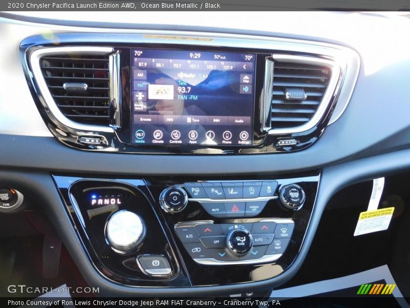 Ocean Blue Metallic / Black 2020 Chrysler Pacifica Launch Edition AWD