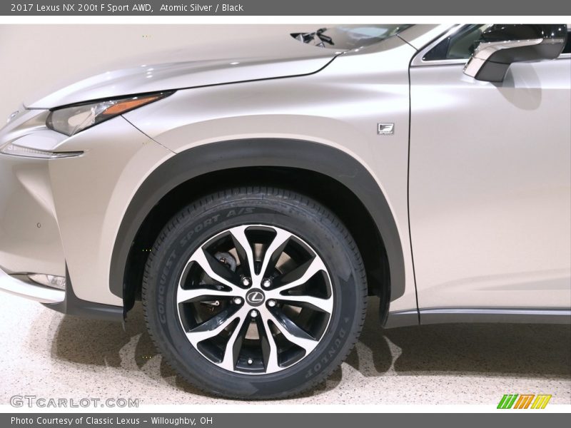 Atomic Silver / Black 2017 Lexus NX 200t F Sport AWD