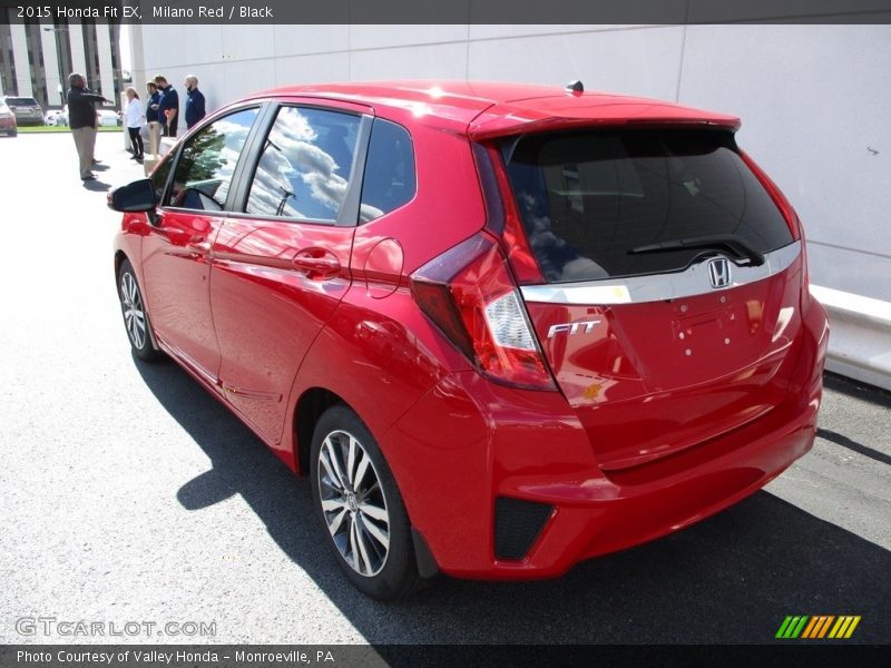 Milano Red / Black 2015 Honda Fit EX