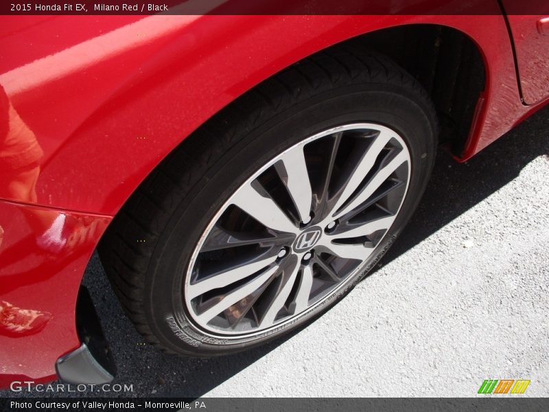 Milano Red / Black 2015 Honda Fit EX