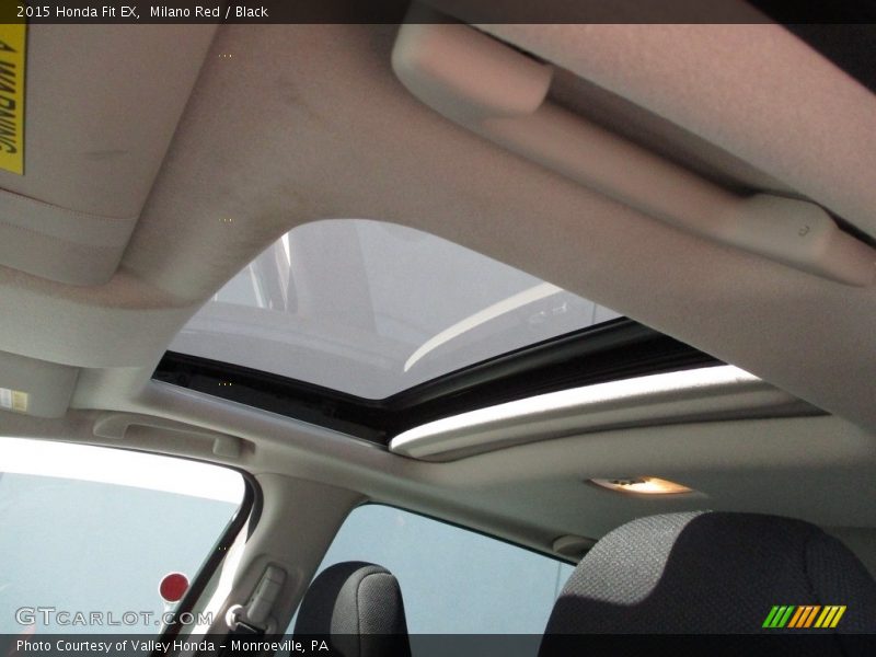 Milano Red / Black 2015 Honda Fit EX