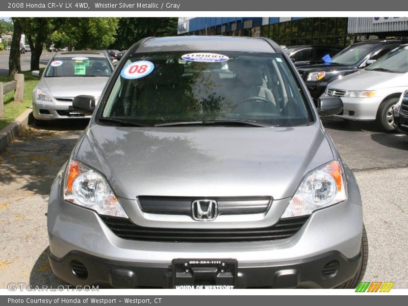 Whistler Silver Metallic / Gray 2008 Honda CR-V LX 4WD