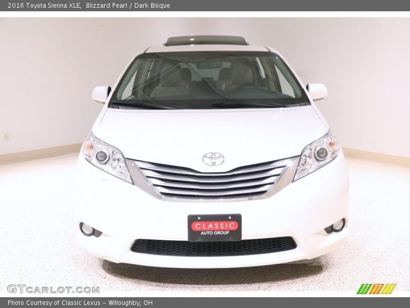 Blizzard Pearl / Dark Bisque 2016 Toyota Sienna XLE