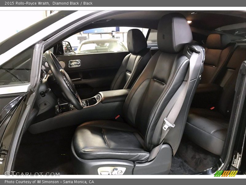 Front Seat of 2015 Wraith 