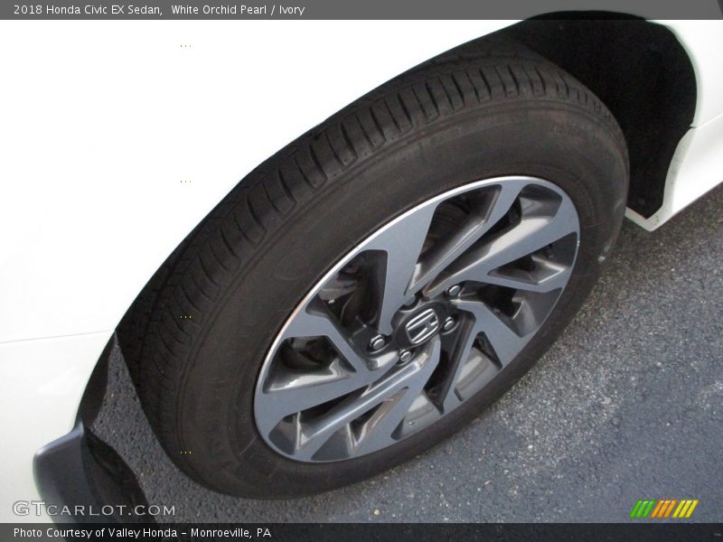 White Orchid Pearl / Ivory 2018 Honda Civic EX Sedan