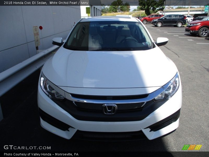 White Orchid Pearl / Ivory 2018 Honda Civic EX Sedan