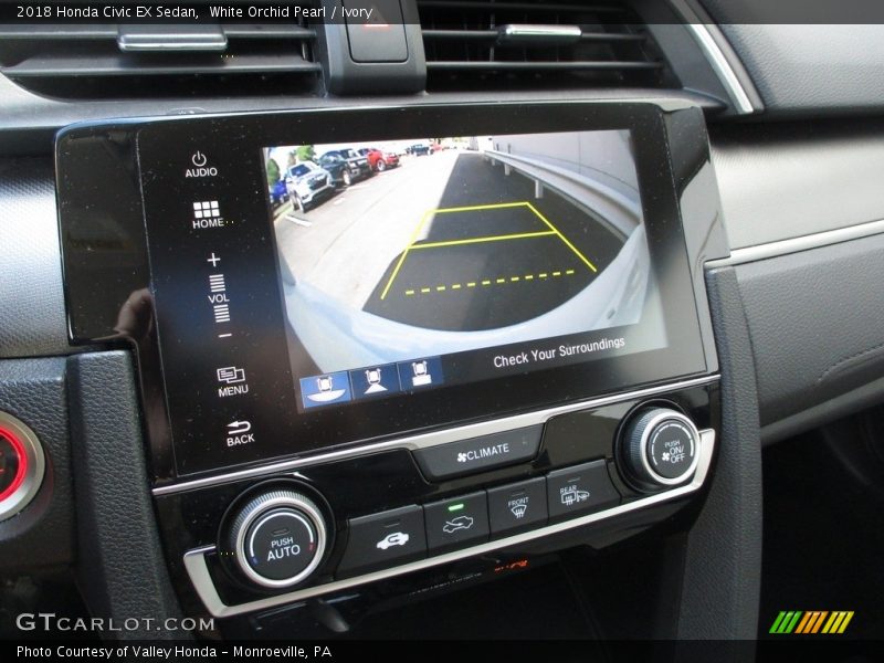 White Orchid Pearl / Ivory 2018 Honda Civic EX Sedan