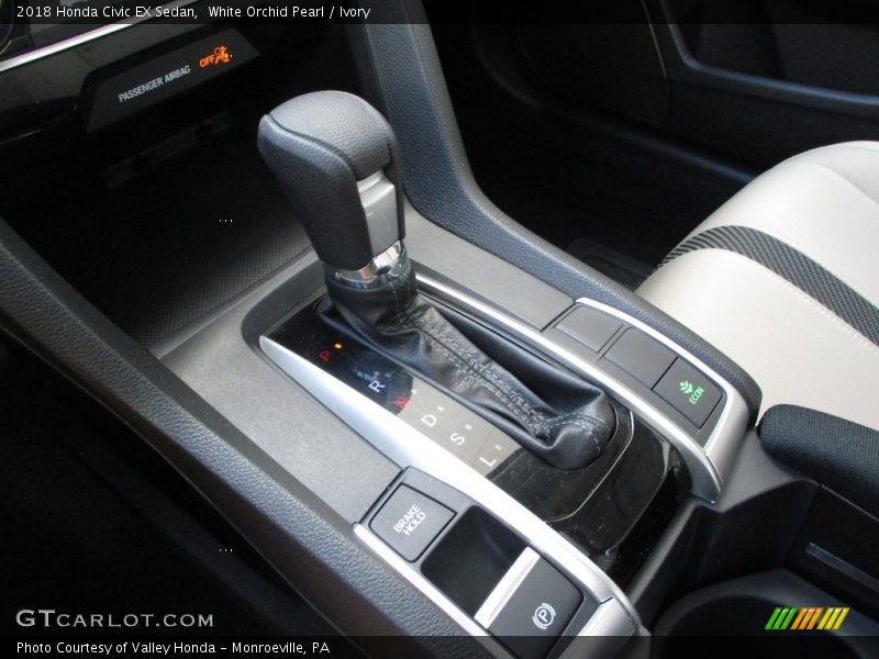 White Orchid Pearl / Ivory 2018 Honda Civic EX Sedan