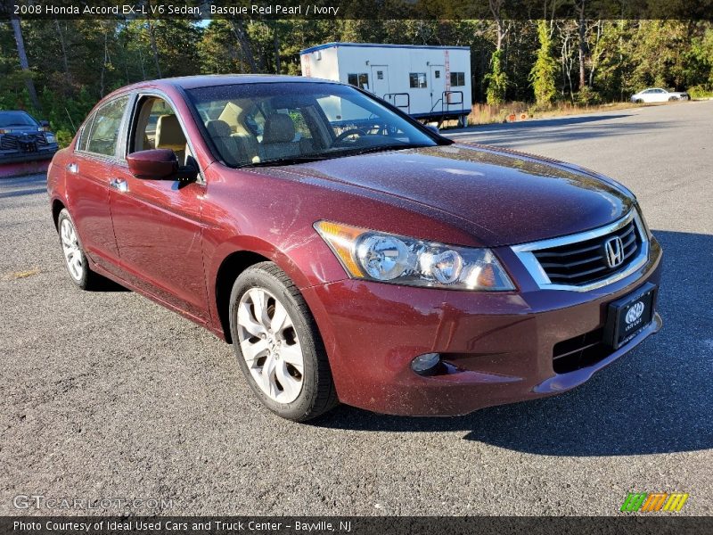 Basque Red Pearl / Ivory 2008 Honda Accord EX-L V6 Sedan