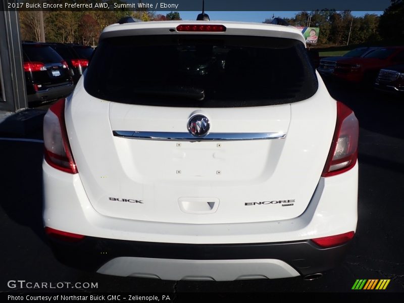 Summit White / Ebony 2017 Buick Encore Preferred AWD