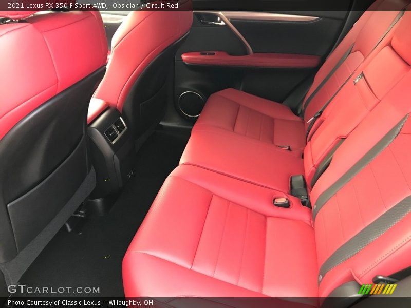 Obsidian / Circuit Red 2021 Lexus RX 350 F Sport AWD