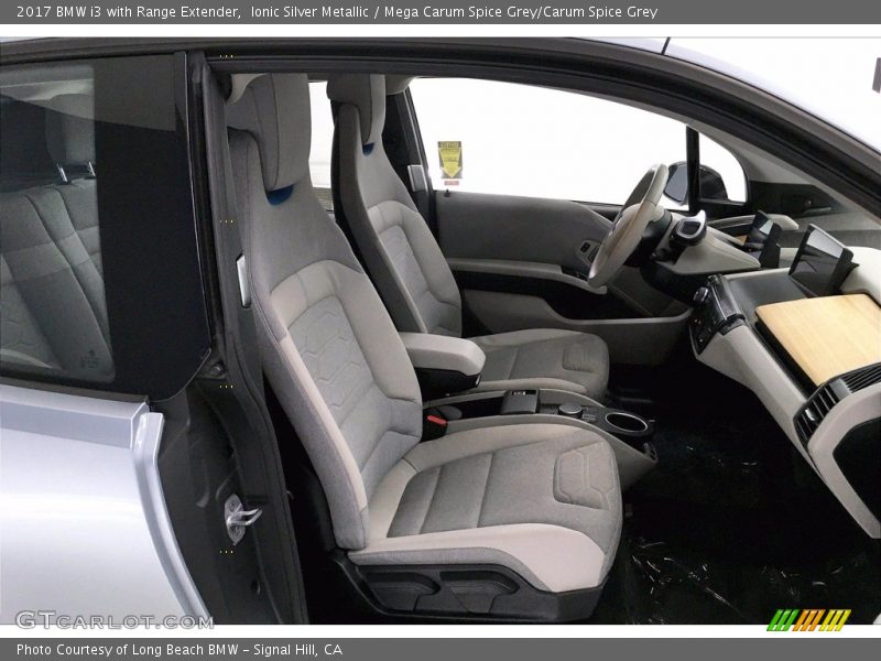 Ionic Silver Metallic / Mega Carum Spice Grey/Carum Spice Grey 2017 BMW i3 with Range Extender
