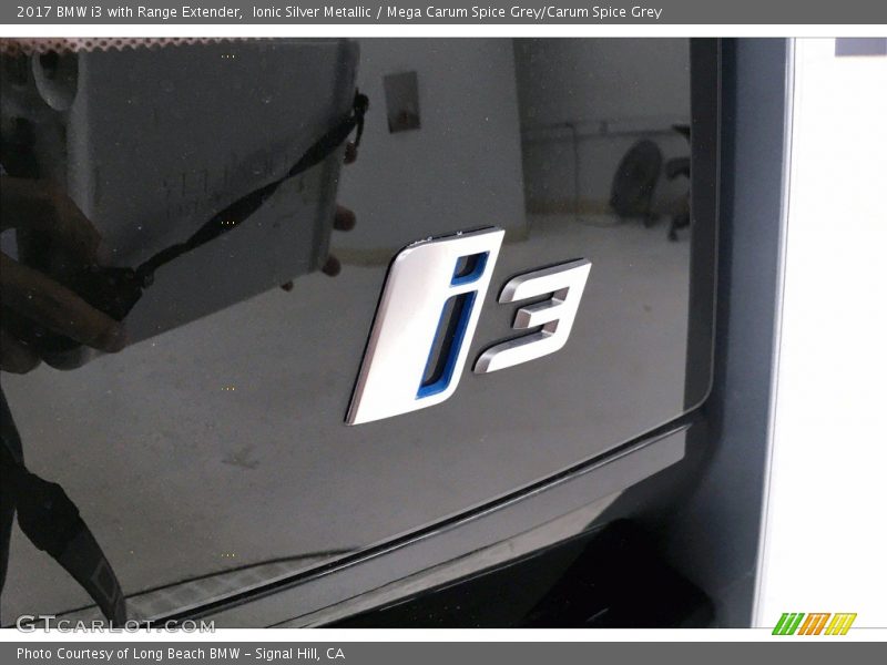 Ionic Silver Metallic / Mega Carum Spice Grey/Carum Spice Grey 2017 BMW i3 with Range Extender