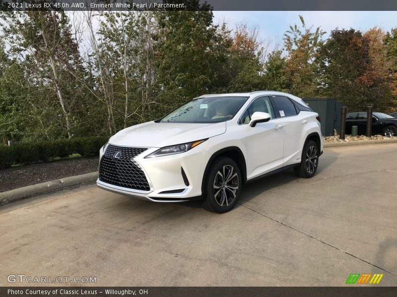 Eminent White Pearl / Parchment 2021 Lexus RX 450h AWD